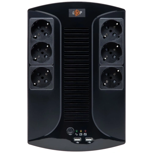 LOGICPOWER 650VA-6PS (455Вт) Джерело безперебійного живлення