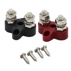 Victron Energy Dual Terminal Stud M8-linked set (1 red/1 black) Подвійний набір клем M8