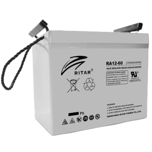 RITAR RA12-60 60A•г 12В Свинцево-кислотна акумуляторна батарея