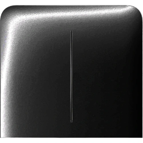 Ajax SideButton (2-gang) vertical black Кнопка