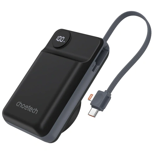 Choetech B696 20 000мА•г Black з магнітною зарядкою Повербанк