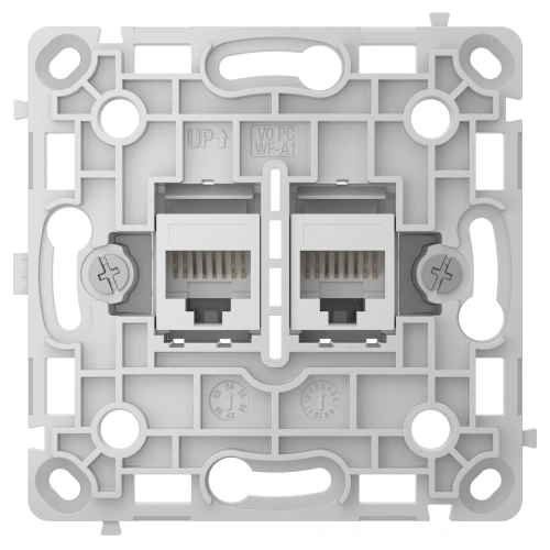 Ajax OutletCore (LAN) vertical white Механізм інтернет розетки