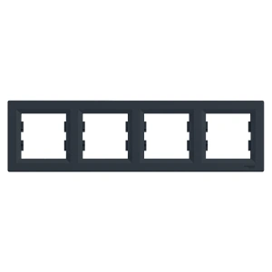 Schneider Electric EPH5800471 Asfora Рамка 4 поста антрацит горизонтальна