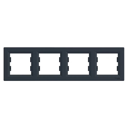 Schneider Electric EPH5800471 Asfora Рамка 4 поста антрацит горизонтальна