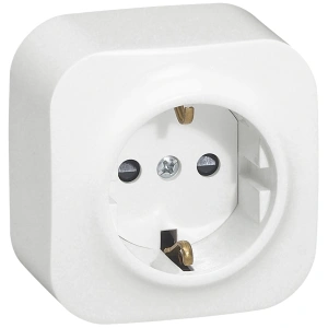Legrand Forix 2К+З Розетка без шоторок біла