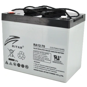 RITAR RA12-70 70A•г 12В Свинцево-кислотна акумуляторна батарея
