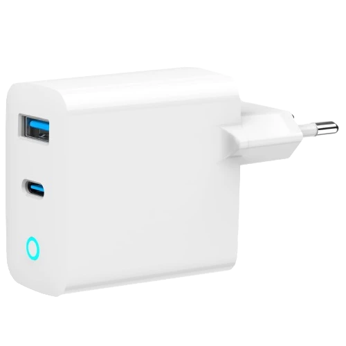 Gembird TA-UC-PDQC65L-W-01 (USB Type A + USB Type C) Мережевий зарядний пристрій