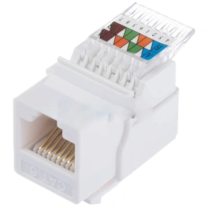 Hager Lumina WL9002 SLIM KeyStone RJ-45 UTP, кат.5е Модуль