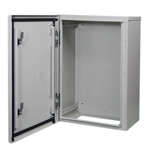 BW t=1,0-(300х400х150) IP54 У2 Бокс монтажный навесной металл. замок+монт. панель