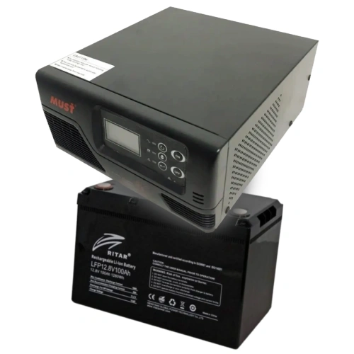 MUST EP20-R1000W + LFP12.8V100AH G24 Комплект ДБЖ + АКБ