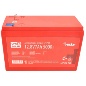 Merlion LiFePO4 12.8В 7A•г Літієва акумуляторна батарея