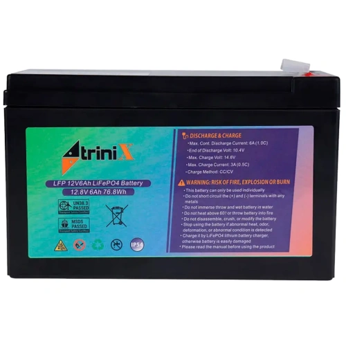 TRINIX LFP 12V6Ah LiFePo4 Акумуляторна батарея