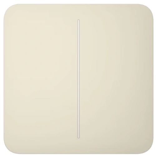 Ajax SoloButton (2-gang) [55] ivory Кнопка двоклавішного вимикача