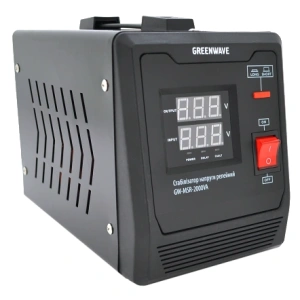 Green Wave Mauser 2000VA (1400Вт) Стабілізатор напруги релейний 1xShuko, DC140-260V, AC220±8%, BOX