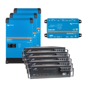 VictronEnergy MultiPlus-II + Ritar R-LFP51.2V100AH Система безперебійного живлення3 фази, 12кВт, 25кВт●год