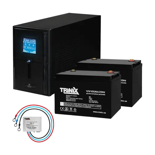 Комплект резервного питания Kraft PSW1500VA/1200W(LCD)24V UPS + батарея 2540 Вт*ч