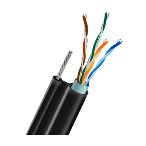 Кабель КППЭт-ВП (100) 4*2*0,51 (F/UTP-cat.5E) outdoor+трос OK-NET